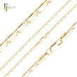 Solid snail link triangular dot hammered 14K Gold, Rose Gold, two tone chains