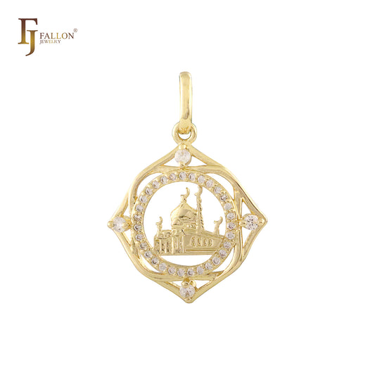 Islamic temple Rose Gold pendant