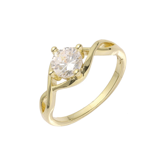 14K Gold solitaire rings