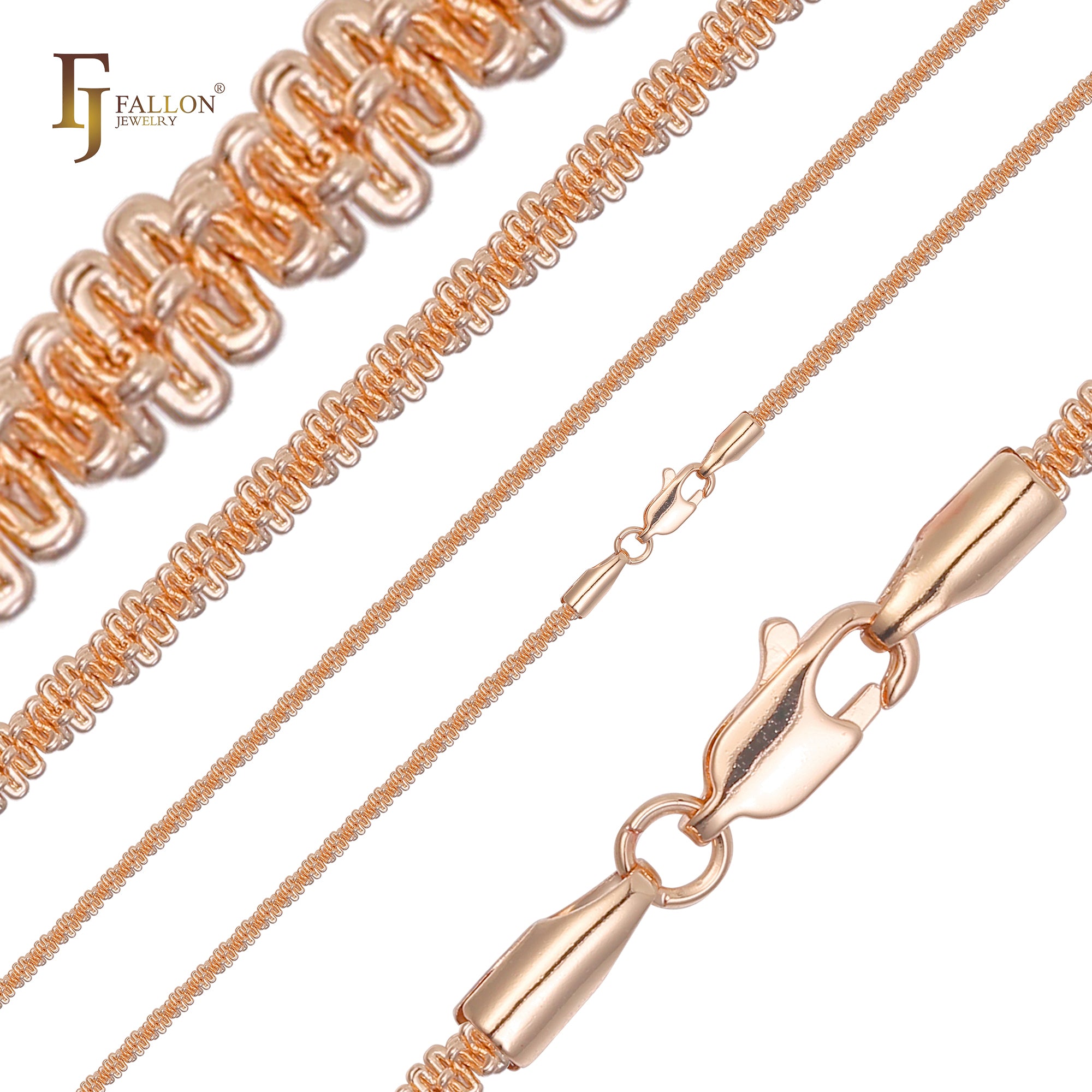 Classic Margarita link 14K Gold, Rose Gold, White Gold Chains