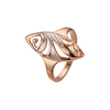 Marquise fashion rings in Rose Gold, 14K Gold, two tone plating colors