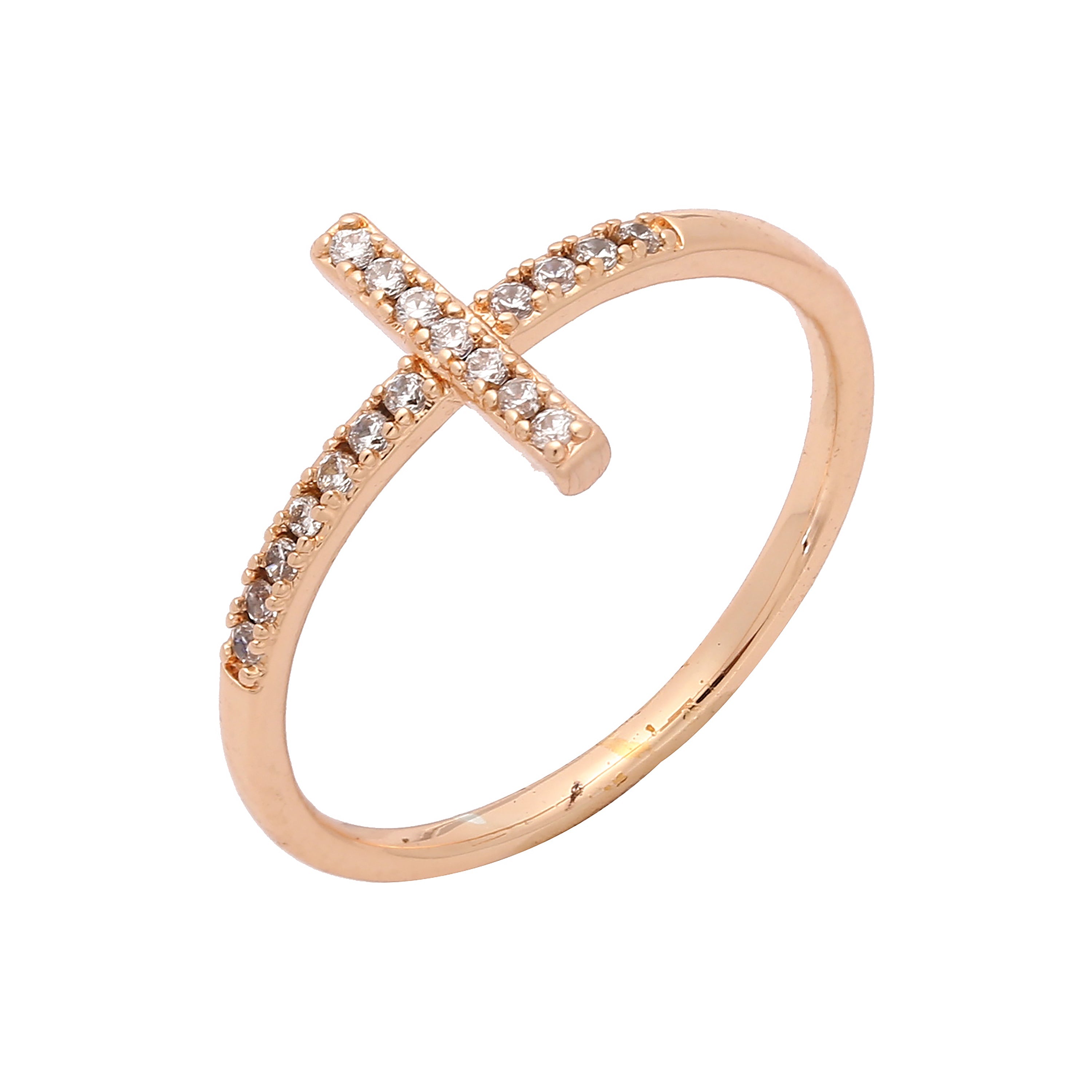 Solitaire tension rings of explicit simplicity in White Gold, 14K Gold, Rose Gold plating colors