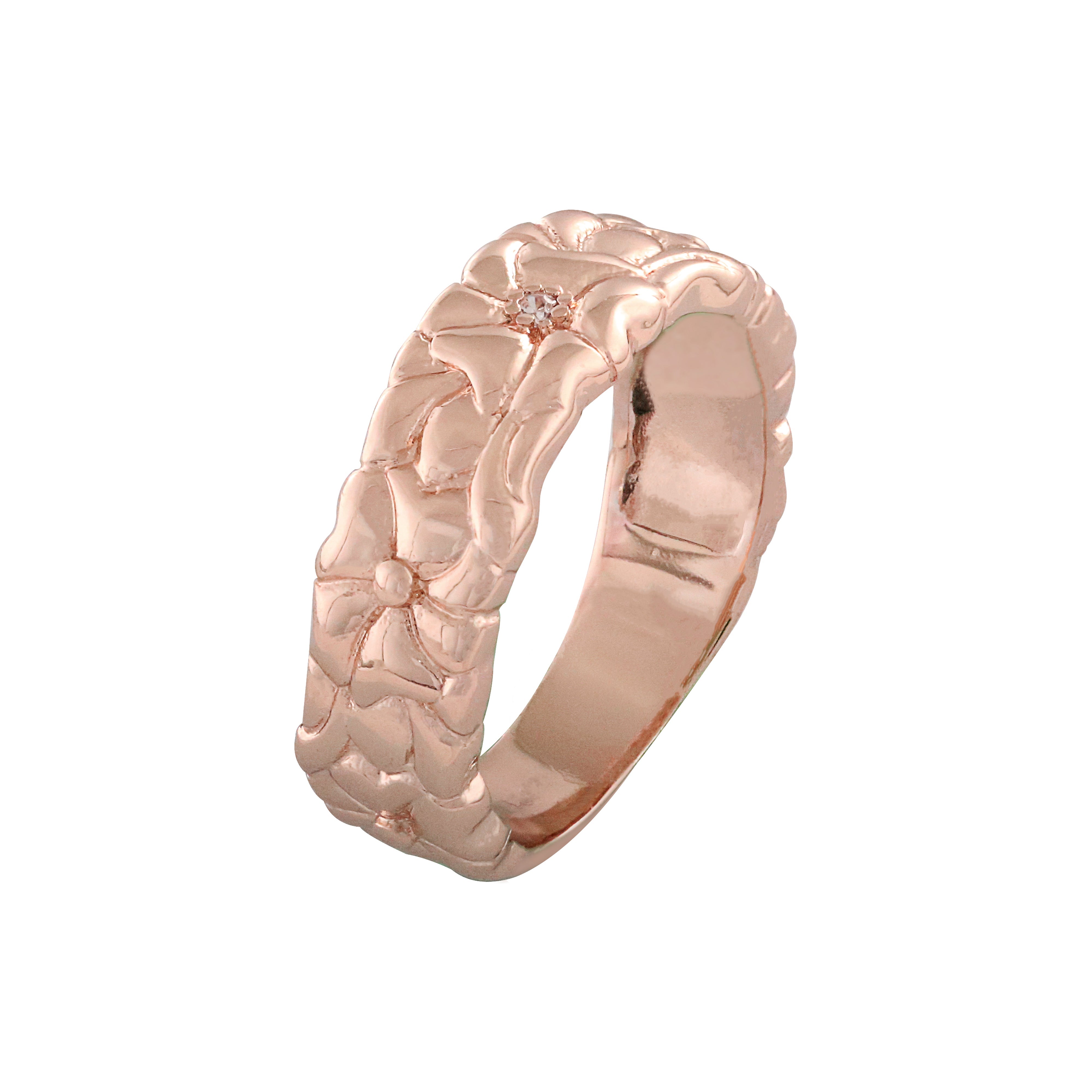 Double lightning rings in 18K Gold, 14K Gold, Rose Gold, two tone plating colors