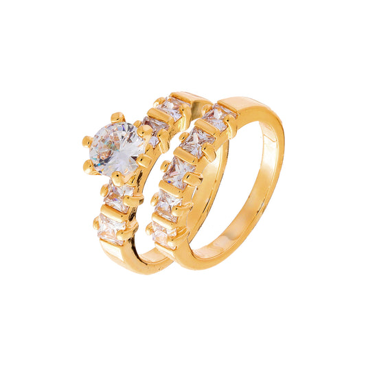 Stackable rings plated in 14K Gold, 18K Gold, White Gold