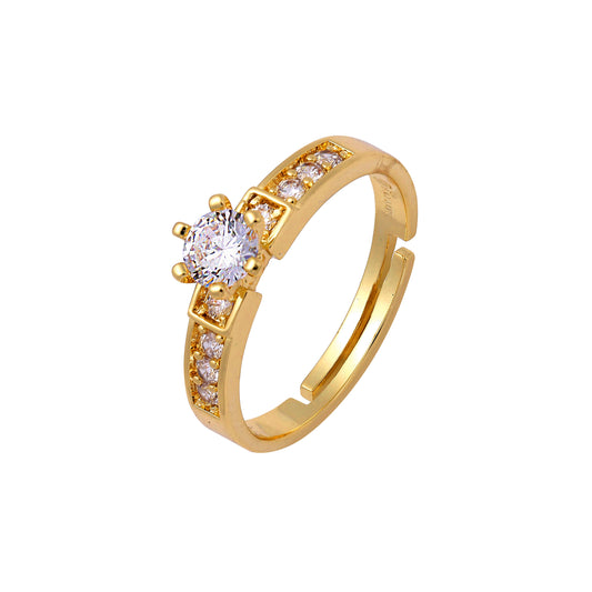 Open stackable rings in 18K Gold, 14K Gold, White Gold plating colors