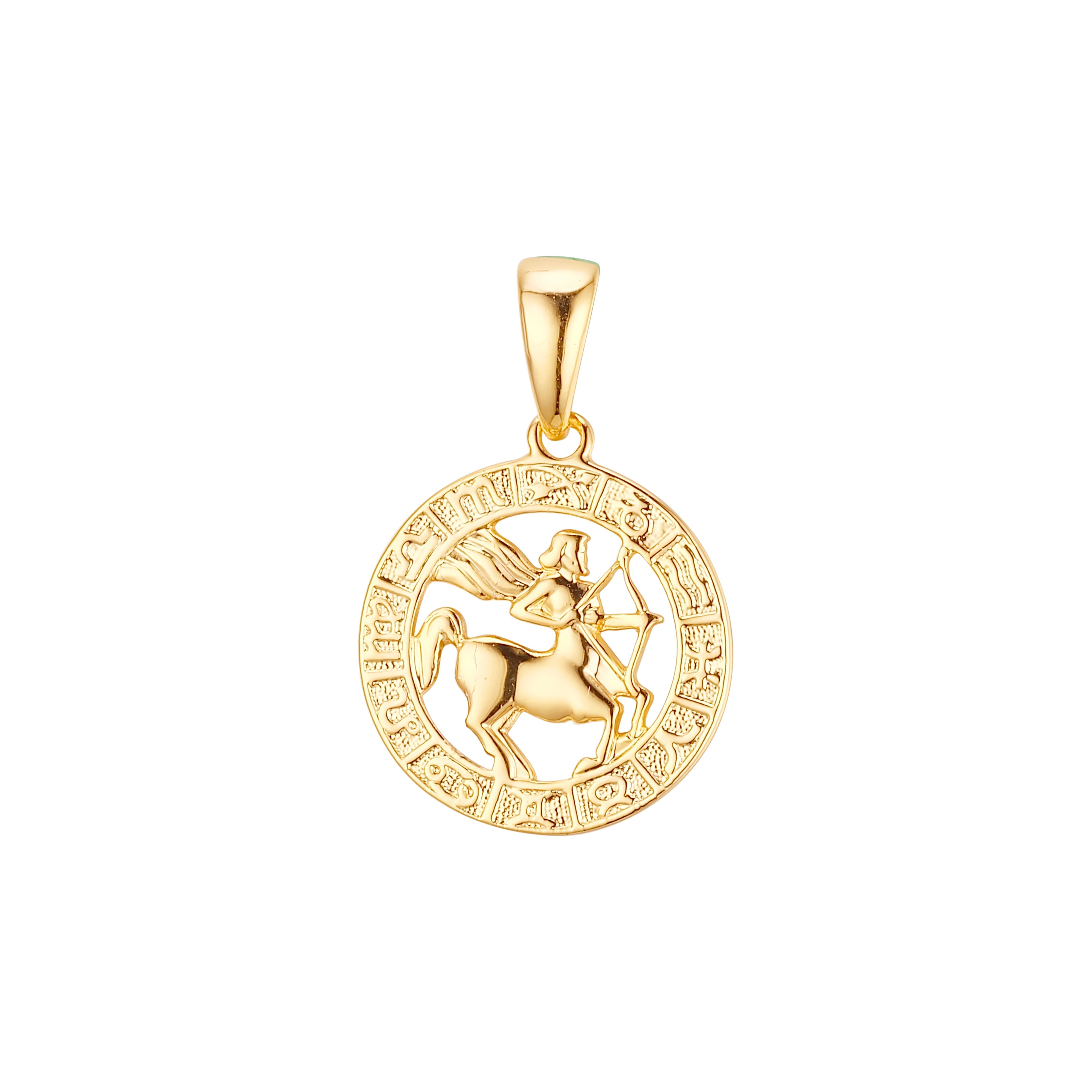 Constellation Fallon Zodiac constellation Rose Gold two tone pendant - Zodiac Circle