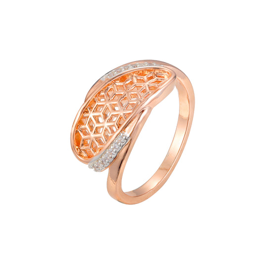 Rose Gold two tone rings