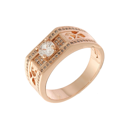 14K Gold luxurious solitaire Men's rings