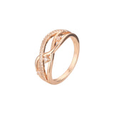 Wedding band rings paved stones in 18K Gold, 14K Gold, Rose Gold plating colors