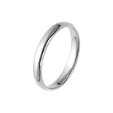 .Wedding band rings plated in White Gold, 14K Gold, 18K Gold, Rose Gold