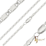 .Classic solid snail link sunburst hammered chains plated in White Gold, 14K Gold, Rose Gold, two tone