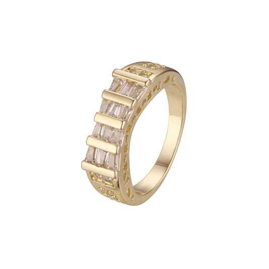 Stackable rings in 18K Gold, White Gold,14K Gold plating colors