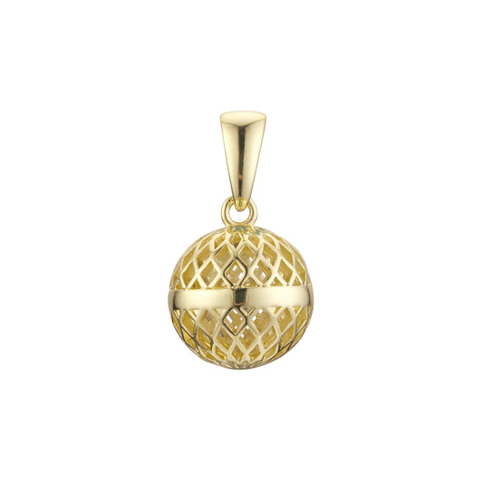 Beads of net Pendant in Rose Gold, 14K Gold plating colors