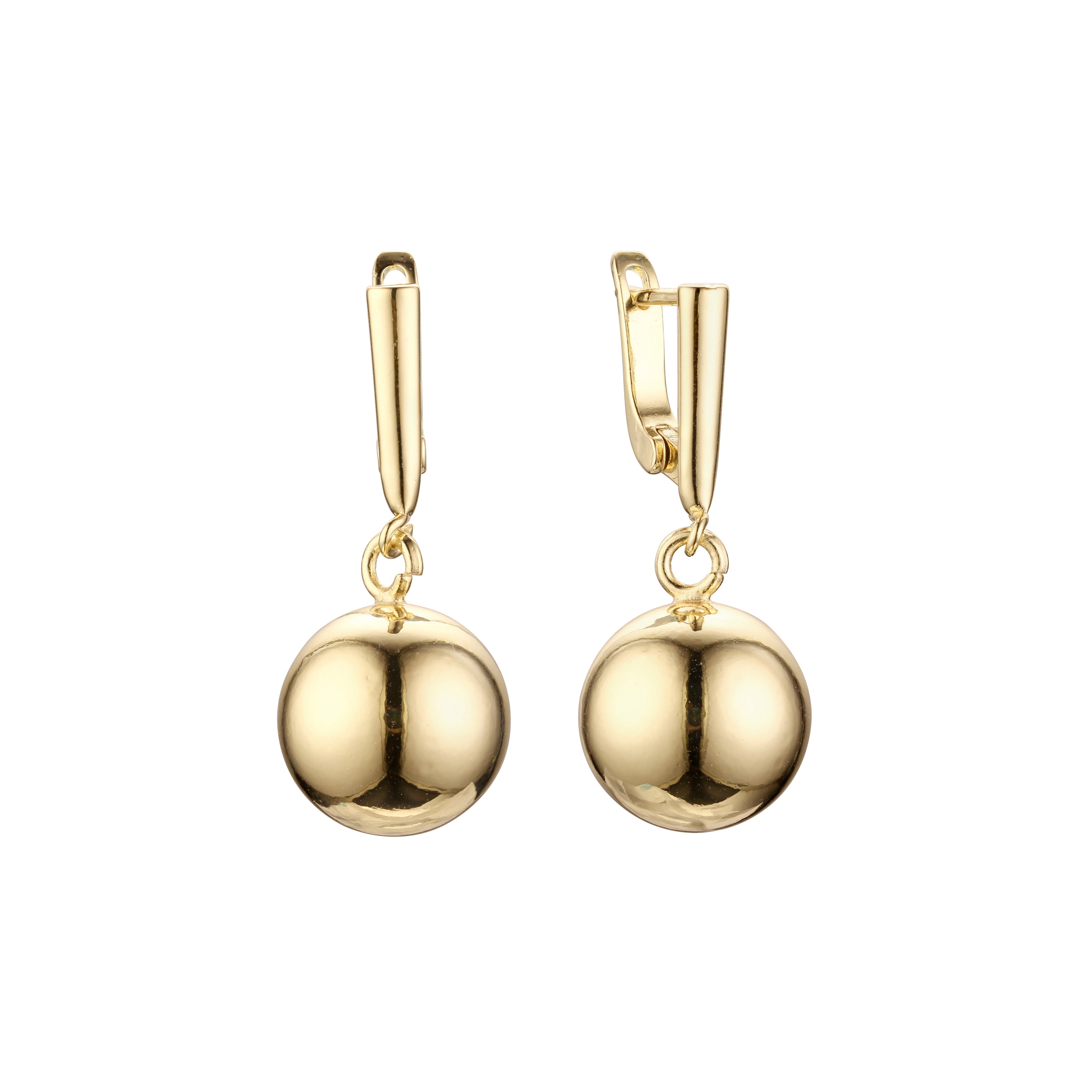 .Olga's Beads - Beads Earrings in 14K Gold, White Gold, Rose Gold plating colors