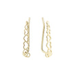 Crawler earrings in 14K Gold, Rose Gold, two tone plating colors