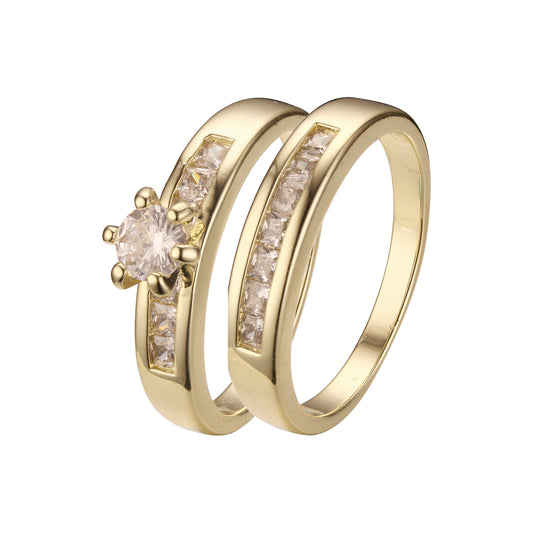 Stackable rings in 18K Gold, White Gold, 14K Gold plating colors