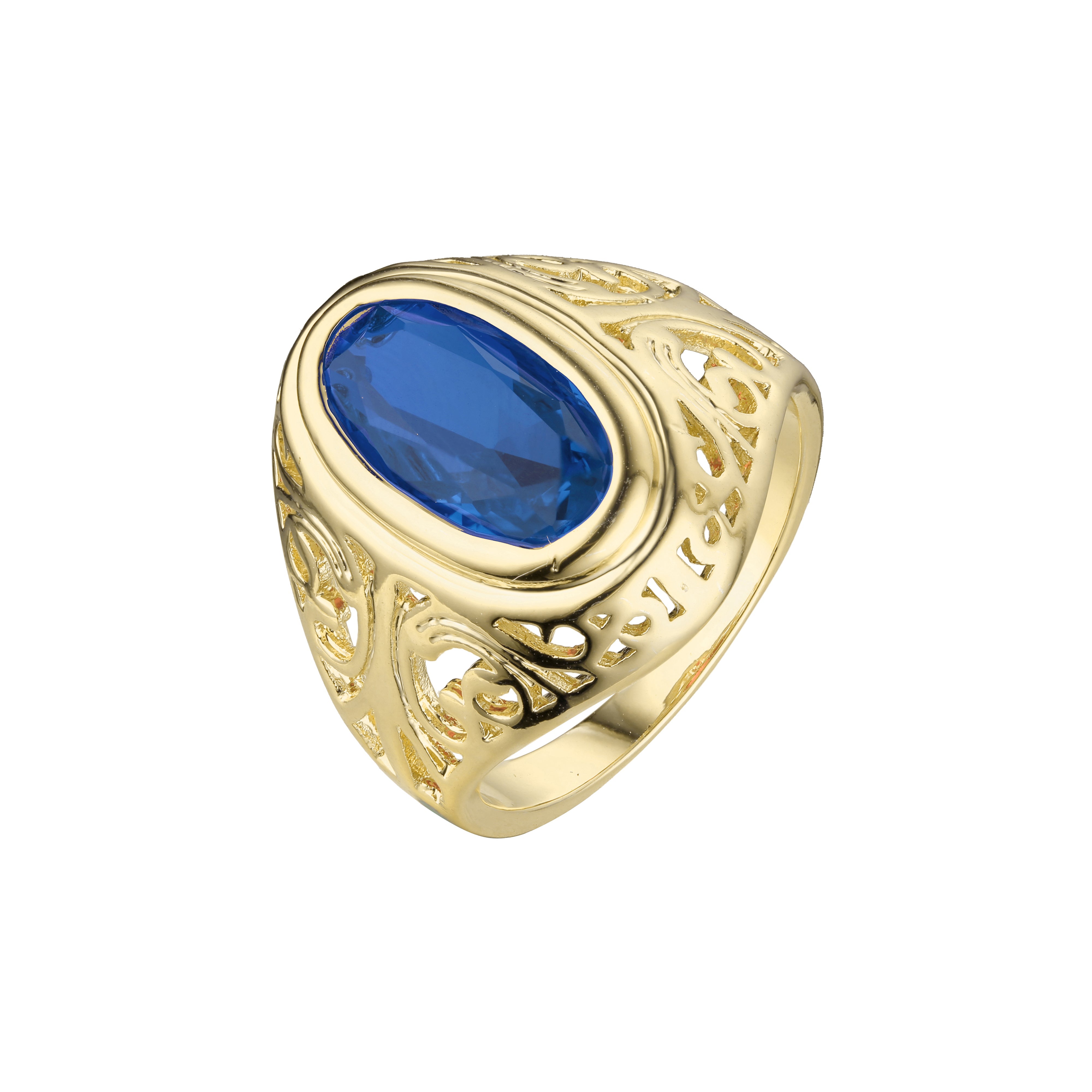 .Opal's Eye - Big stone solitaire men's rings in 18K Gold, 14K Gold, Rose Gold plating colors