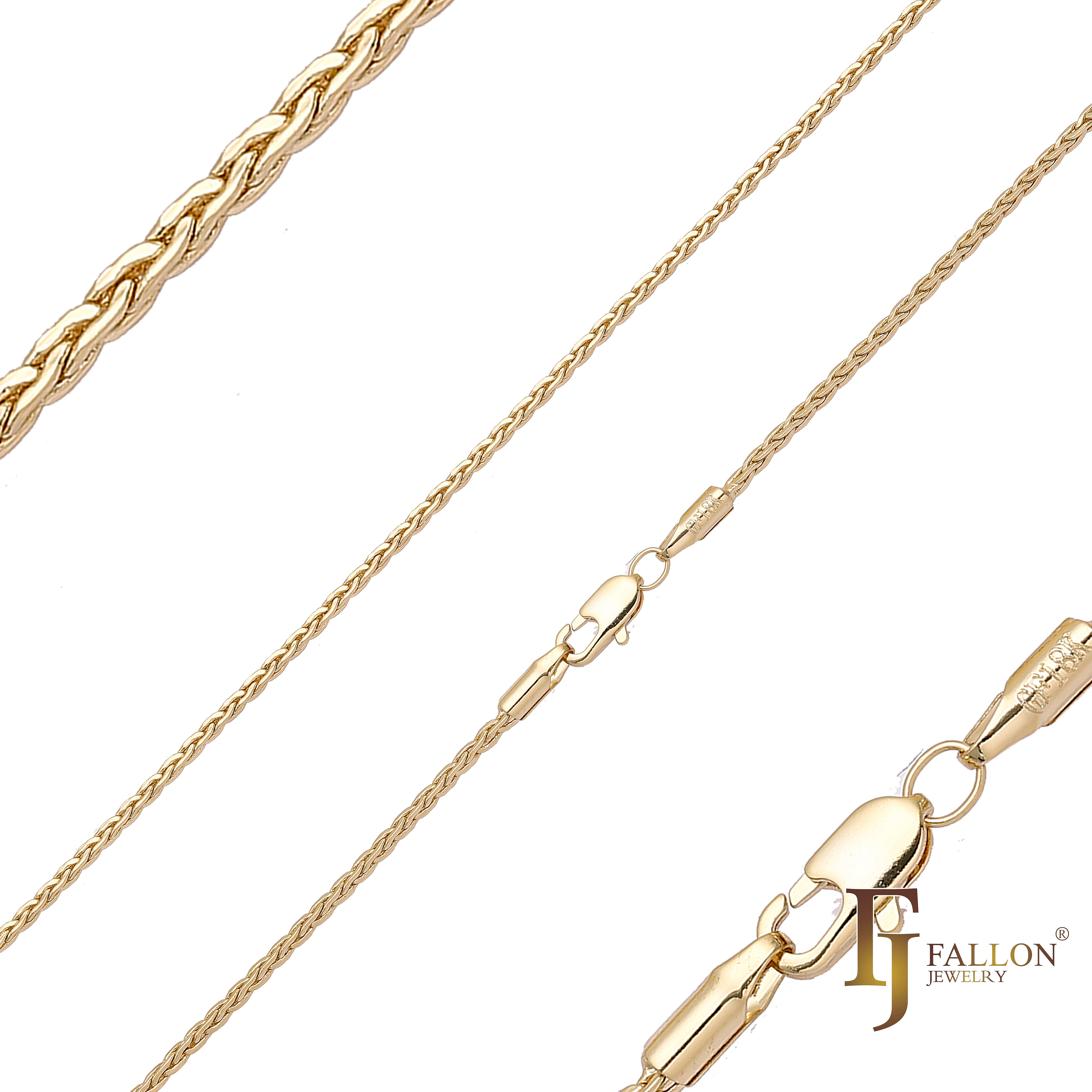 {Customize} Spiga chains plated in 14K Gold, Rose Gold