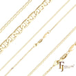 Classic Mariner rod link Chains plated in 14K Gold, two tone