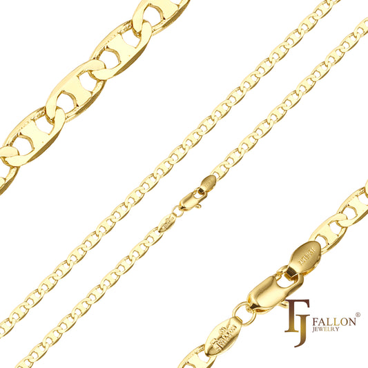 {Potential} Mariner link chains plated in 14K Gold
