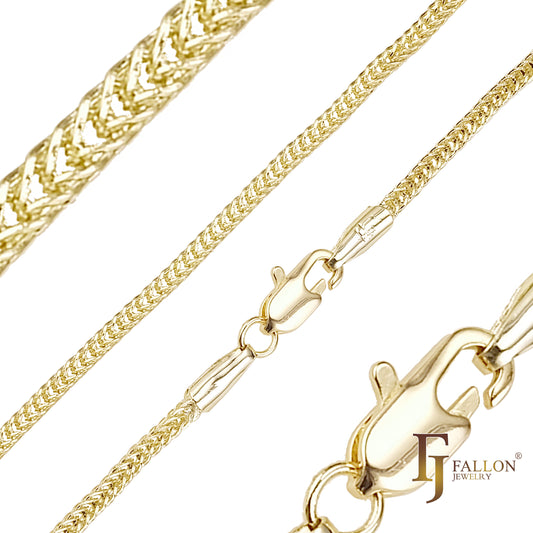 {Customize} Foxtail Chains plated in 14K Gold, Rose Gold