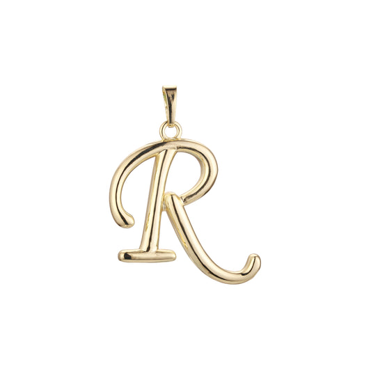14K Gold pendant of the capital R