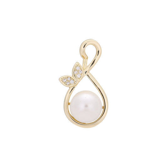 14K Gold elegant pearl pendant