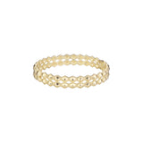 Double rhombus circles bracelets plated in 14K Gold, Rose Gold colors