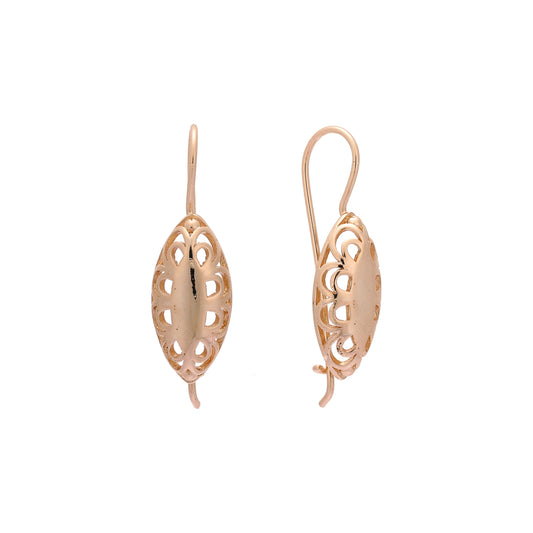 Rose Gold wire hook earrings