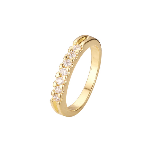 Stackable rings in 18K Gold,14K Gold plating colors