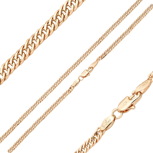 Double Cuban link Rose Gold chains