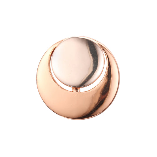 Sun and crescent Rose Gold two tone pendant