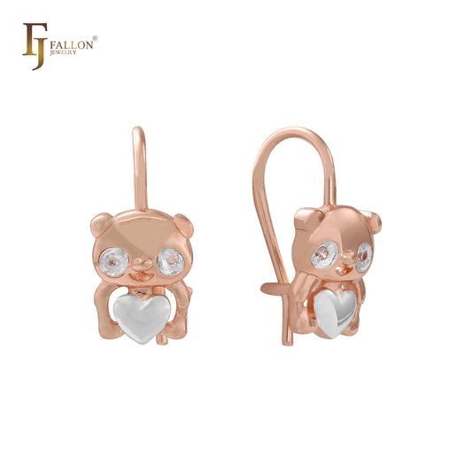 Litter bear 14K Gold wire Hook child earrings