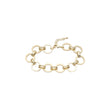 Circle Rolo link bracelets plated in 14K Gold colors