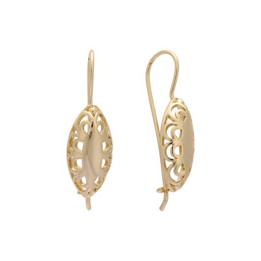 Rose Gold wire hook earrings