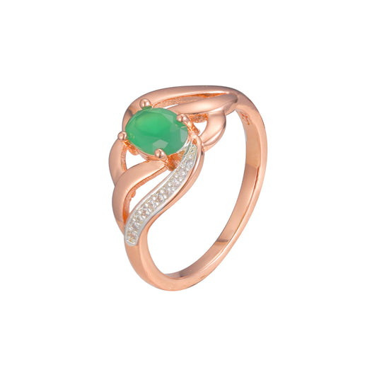 Rose Gold two tone solitaire deisgn rings