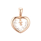 14K Gold heart pendant of mummy's love