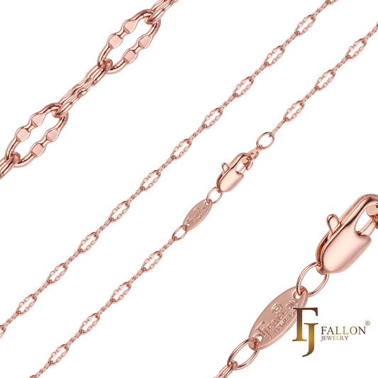 Sequin chains plated in Rose Gold