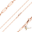 Sequin lace chains plated in Rose Gold