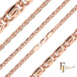 Classic rounded flank Snail link Rose Gold, two tone chains