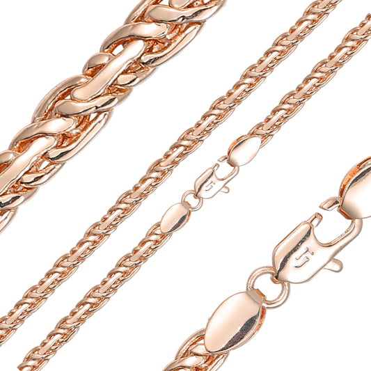 {Customize} Spiga Chains plated in 14K Gold