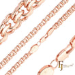 Rose Gold Bismarck spring double rolo link chains