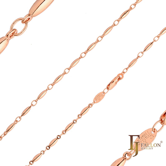 {Customize} Beads chains plated in Rose Gold