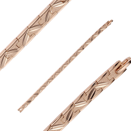 Bracelets plated in Rose Gold colors