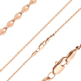 Classic Lace Sequin chains plated in 14K Gold, Rose Gold, two tone