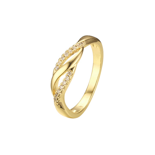 Simplicity rings in 18K Gold, 14K Gold, Rose Gold plating colors