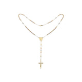 Italian Virgin of Guadalupe Catholic Rosary Necklace Bracelets plated in 18K Gold
