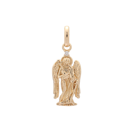 Saint Michael Archangel Rose Gold pendant