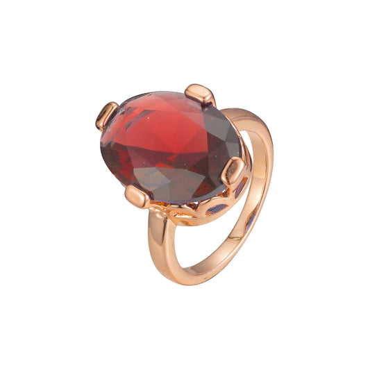 Rose Gold solitaire giant big stone rings