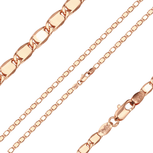 Rose Gold three tone Mariner link chains